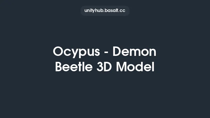 Ocypus - Demon Beetle 3D Model Thumbnail