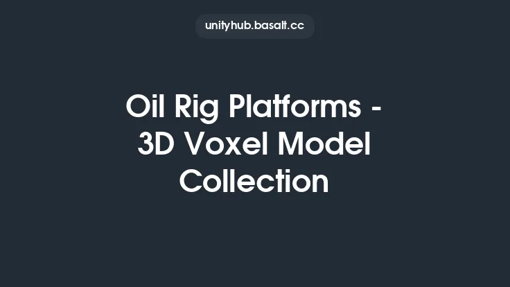 Oil Rig Platforms - 3D Voxel Model Collection Thumbnail