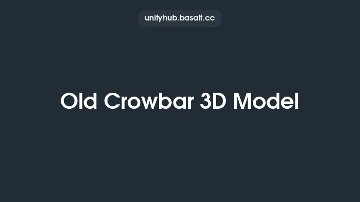 Old Crowbar 3D Model Thumbnail