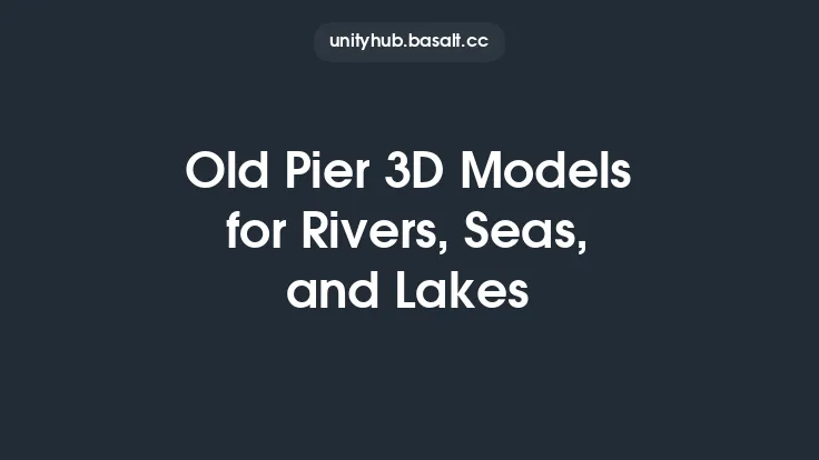 Old Pier 3D Models for Rivers, Seas, and Lakes Thumbnail
