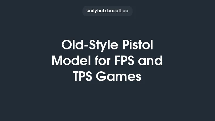 Old-Style Pistol Model for FPS and TPS Games Thumbnail