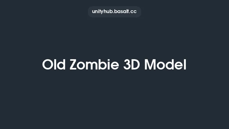 Old Zombie 3D Model Thumbnail