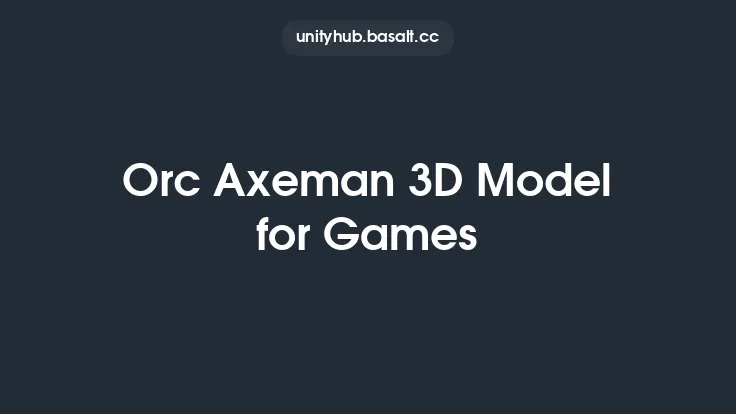 Orc Axeman 3D Model for Games Thumbnail
