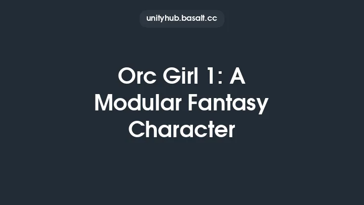 Orc Girl 1: A Modular Fantasy Character Thumbnail