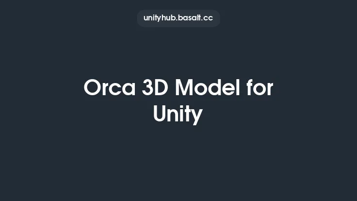 Orca 3D Model for Unity Thumbnail