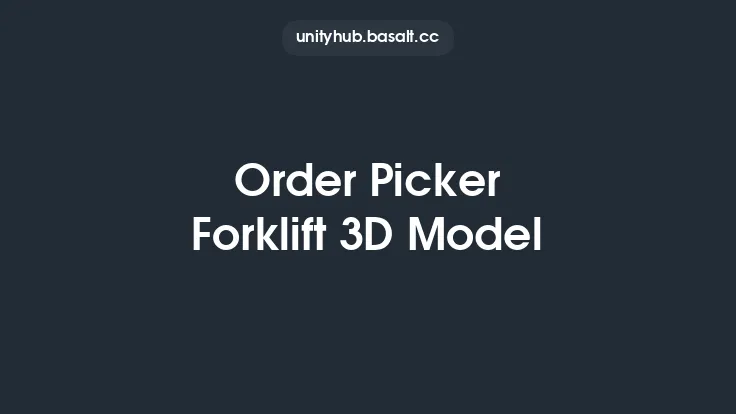 Order Picker Forklift 3D Model Thumbnail