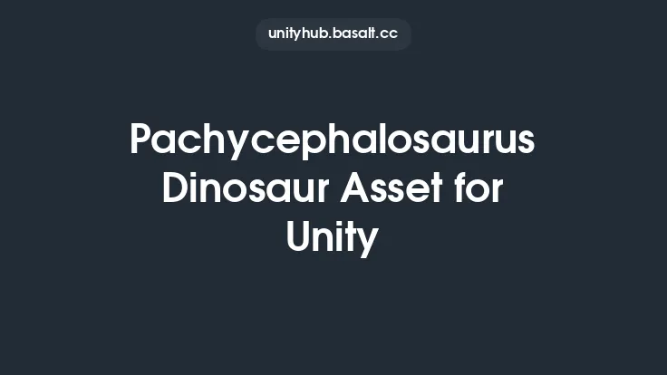 Pachycephalosaurus Dinosaur Asset for Unity Thumbnail