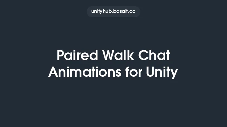 Paired Walk Chat Animations for Unity Thumbnail