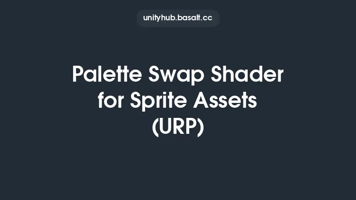 Palette Swap Shader for Sprite Assets (URP) Thumbnail