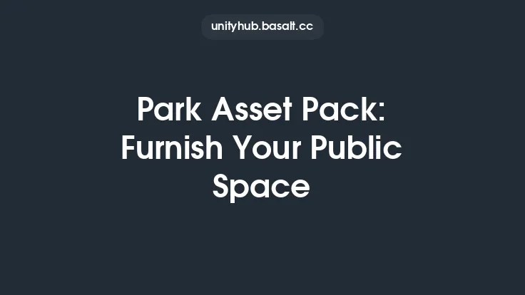 Park Asset Pack: Furnish Your Public Space Thumbnail