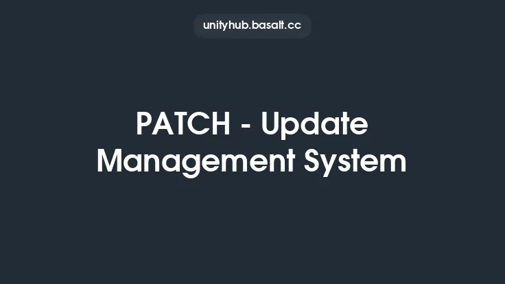PATCH - Update Management System Thumbnail