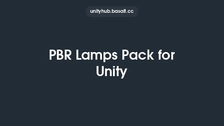 PBR Lamps Pack for Unity Thumbnail