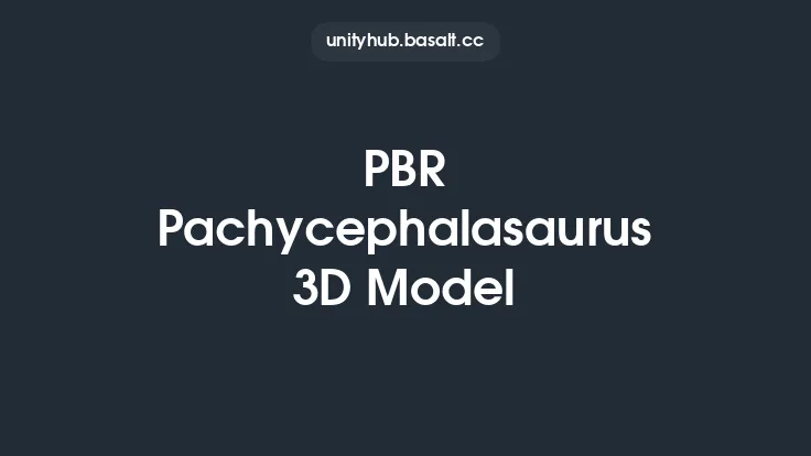 PBR Pachycephalasaurus 3D Model Thumbnail