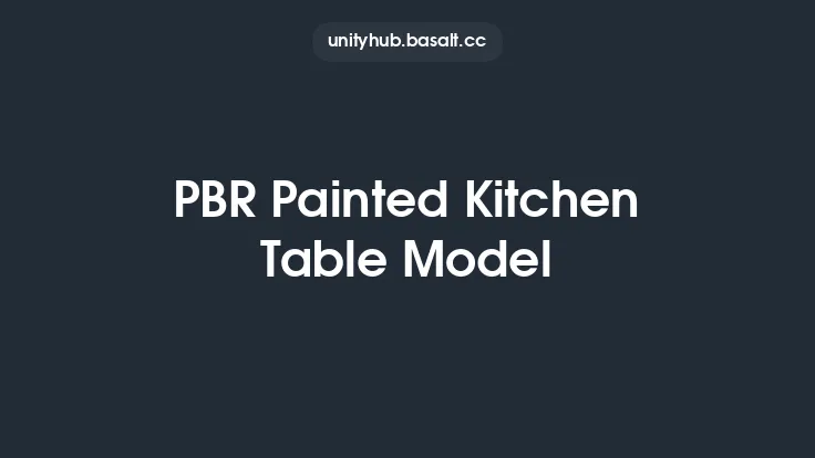 PBR Painted Kitchen Table Model Thumbnail