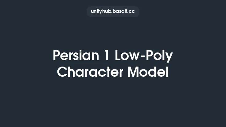 Persian 1 Low-Poly Character Model Thumbnail