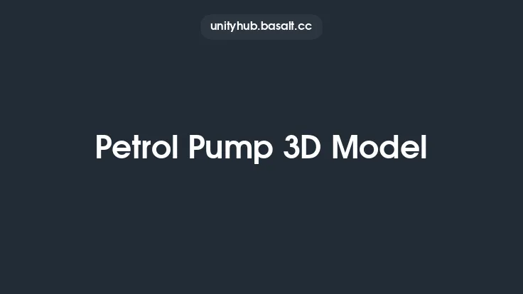 Petrol Pump 3D Model Thumbnail