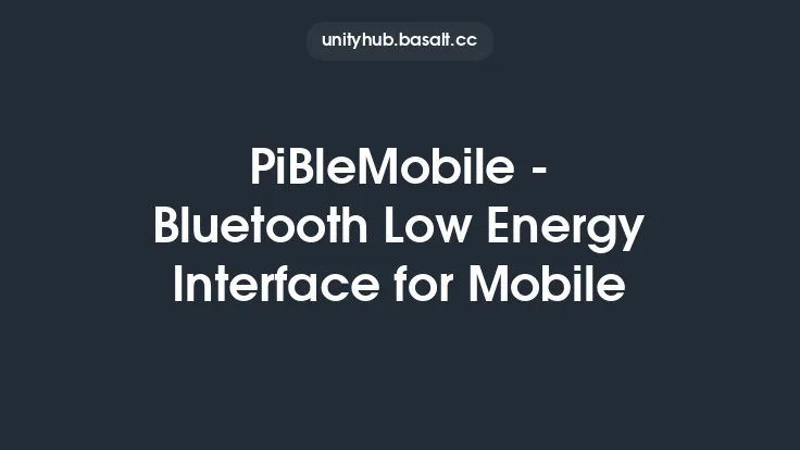 PiBleMobile - Bluetooth Low Energy Interface for Mobile Thumbnail