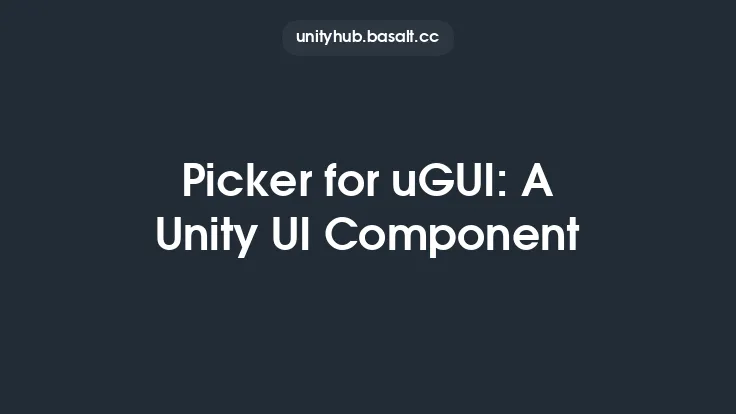 Picker for uGUI: A Unity UI Component Thumbnail