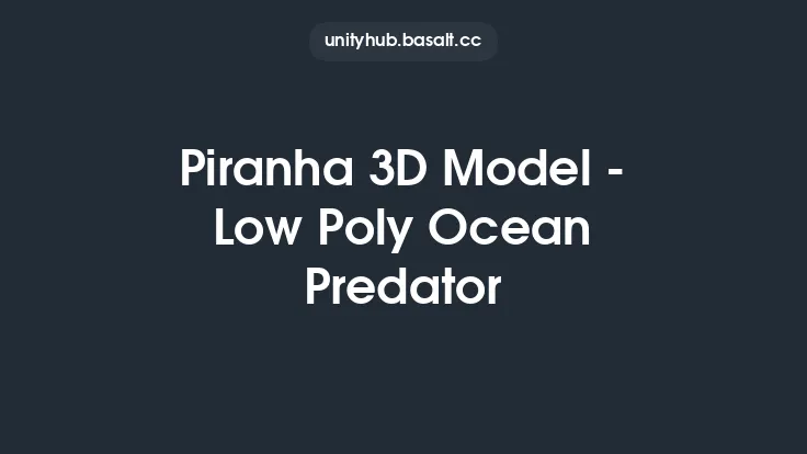 Piranha 3D Model - Low Poly Ocean Predator Thumbnail