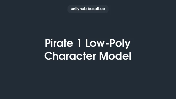 Pirate 1 Low-Poly Character Model Thumbnail