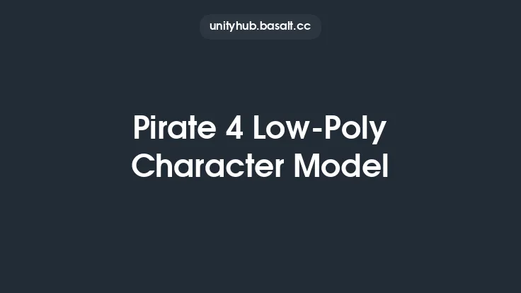 Pirate 4 Low-Poly Character Model Thumbnail