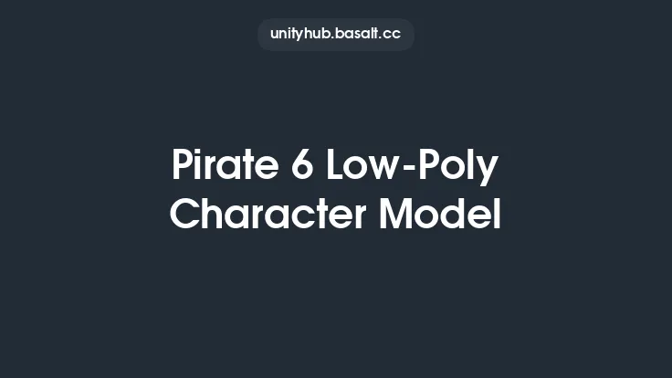Pirate 6 Low-Poly Character Model Thumbnail