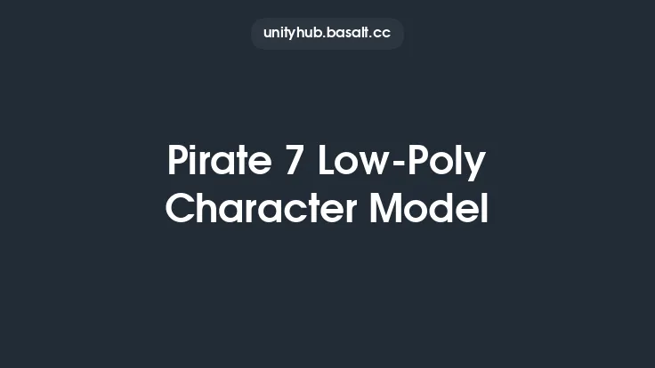 Pirate 7 Low-Poly Character Model Thumbnail