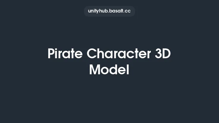 Pirate Character 3D Model Thumbnail