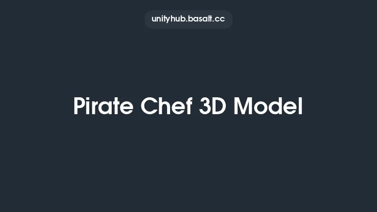 Pirate Chef 3D Model Thumbnail