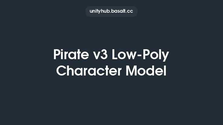Pirate v3 Low-Poly Character Model Thumbnail