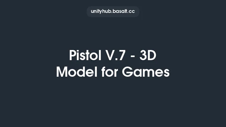 Pistol V.7 - 3D Model for Games Thumbnail