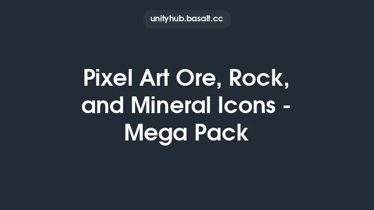Pixel Art Ore, Rock, and Mineral Icons - Mega Pack Thumbnail