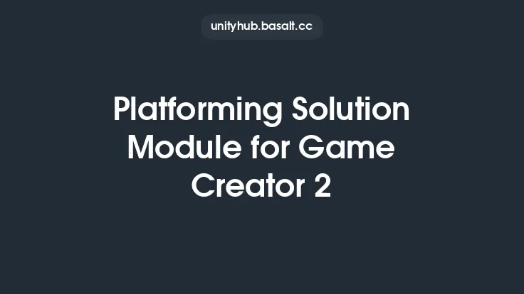 Platforming Solution Module for Game Creator 2 Thumbnail