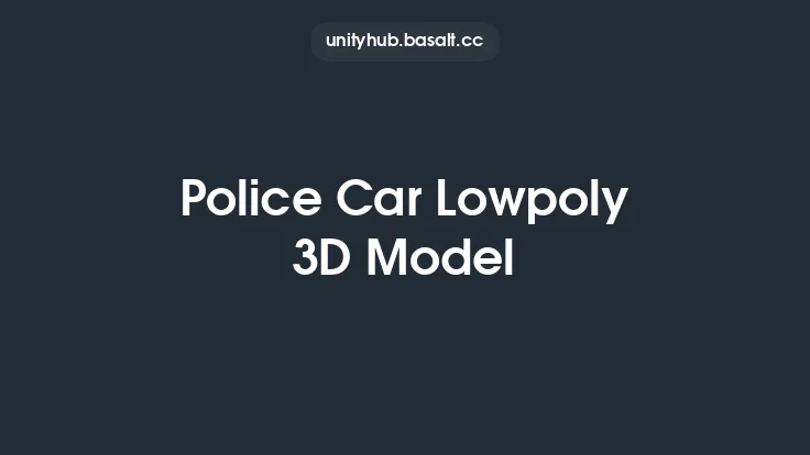 Police Car Lowpoly 3D Model Thumbnail