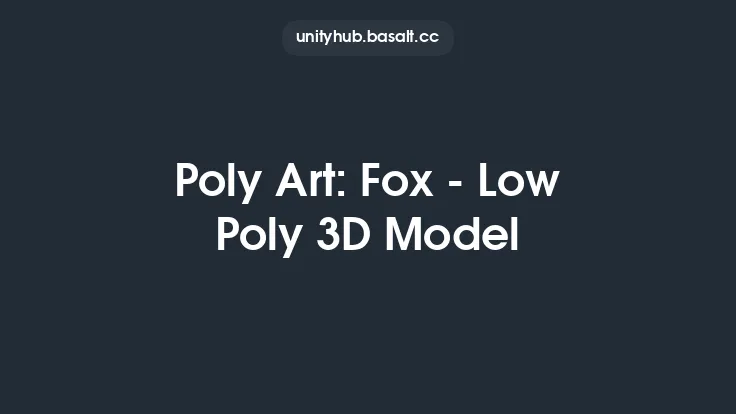 Poly Art: Fox - Low Poly 3D Model Thumbnail
