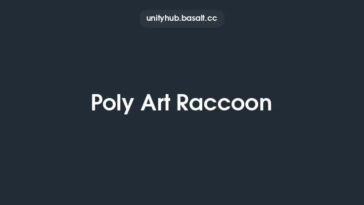 Poly Art Raccoon Thumbnail