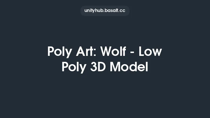 Poly Art: Wolf - Low Poly 3D Model Thumbnail