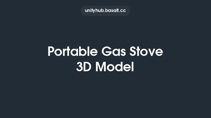 Portable Gas Stove 3D Model Thumbnail