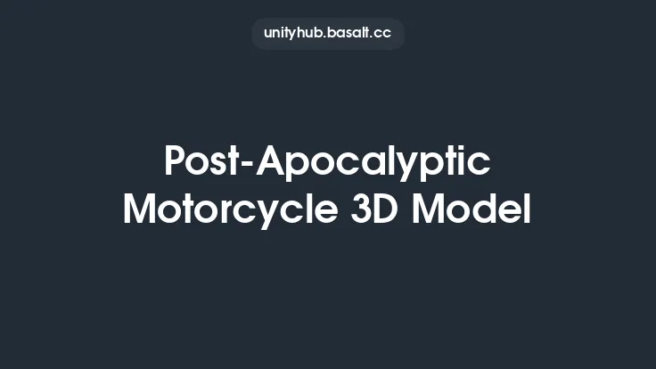 Post-Apocalyptic Motorcycle 3D Model Thumbnail