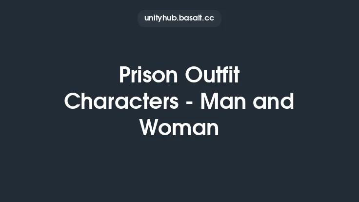 Prison Outfit Characters - Man and Woman Thumbnail
