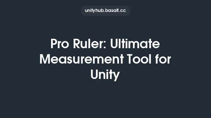 Pro Ruler: Ultimate Measurement Tool for Unity Thumbnail