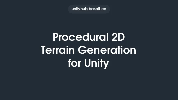 Procedural 2D Terrain Generation for Unity Thumbnail