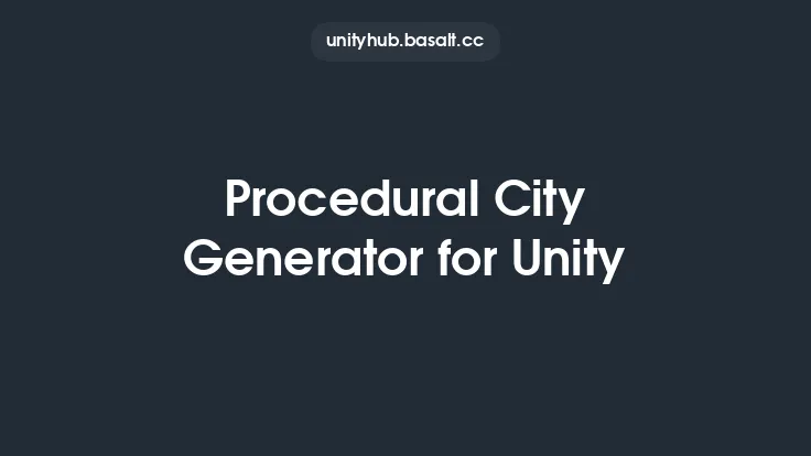 Procedural City Generator for Unity Thumbnail