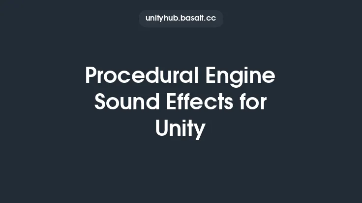 Procedural Engine Sound Effects for Unity Thumbnail