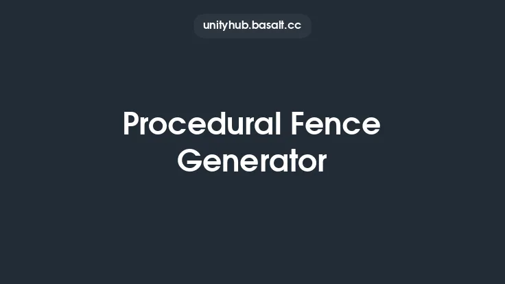 Procedural Fence Generator Thumbnail