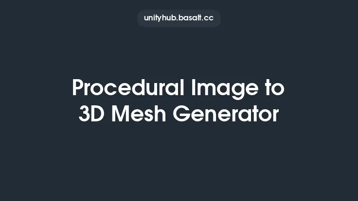 Procedural Image to 3D Mesh Generator Thumbnail