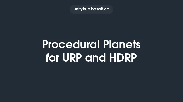 Procedural Planets for URP and HDRP Thumbnail