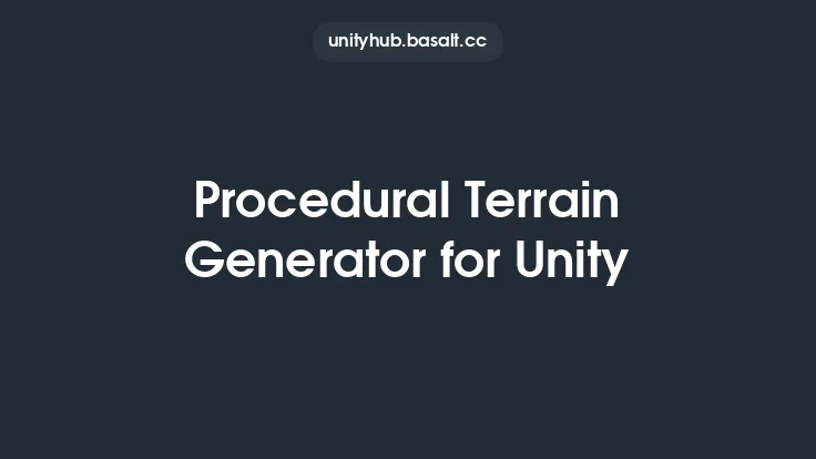 Procedural Terrain Generator for Unity Thumbnail