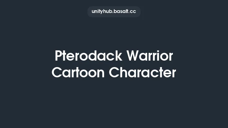 Pterodack Warrior Cartoon Character Thumbnail