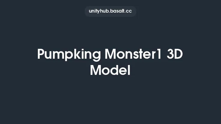 Pumpking Monster1 3D Model Thumbnail